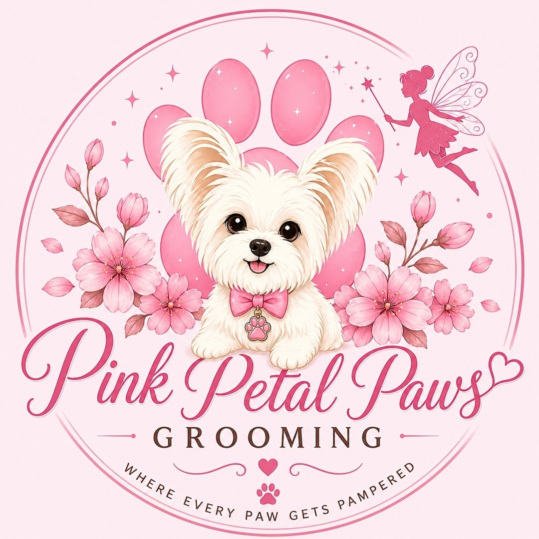 Pink Petal Paws Logo